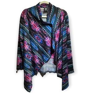 NWT Bobeau Long Sleeve Cardigan Sweater Unique Design Size Medium